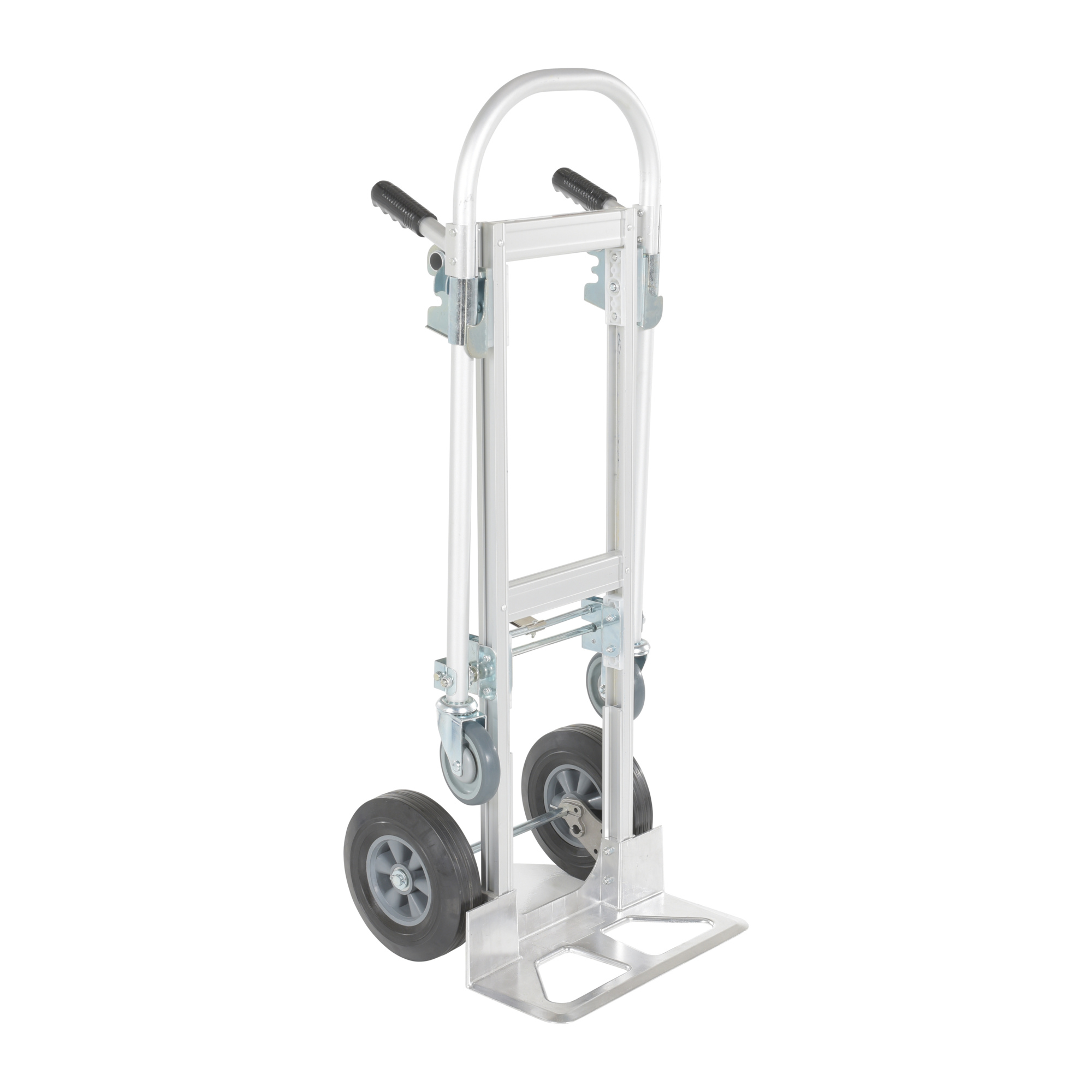 Vestil Aluminum Convertible Hand Truck - 500 lb Capacity, 51.5in. Height, Hard Rubber Tires, Model# ALUM-CONV-HR